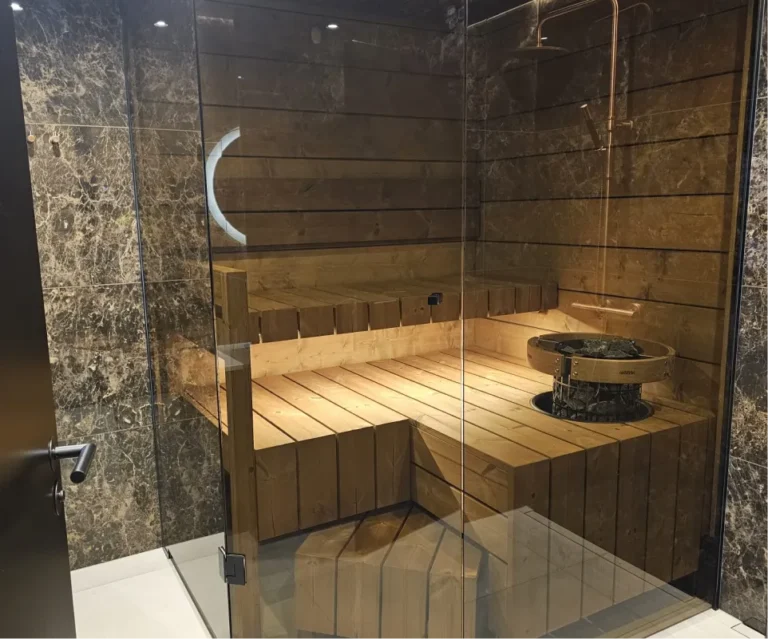 saunan ja kylpyhuoneen lasit